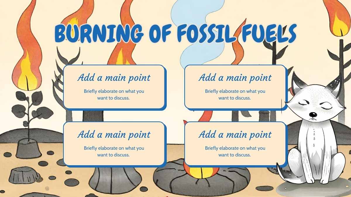 Illustrated Causes of Global Warming Lesson Slides - slide 6