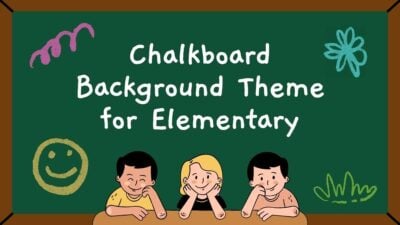 Illustrated Chalkboard Background Theme for Elementary