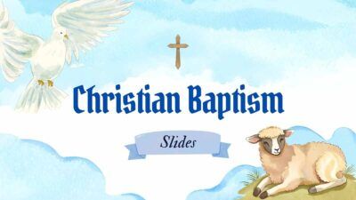 Slides Carnival Google Slides and PowerPoint Template Illustrated Christian Baptism Slides 1