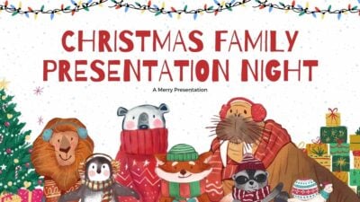 Illustrated Christmas Family Night Slides