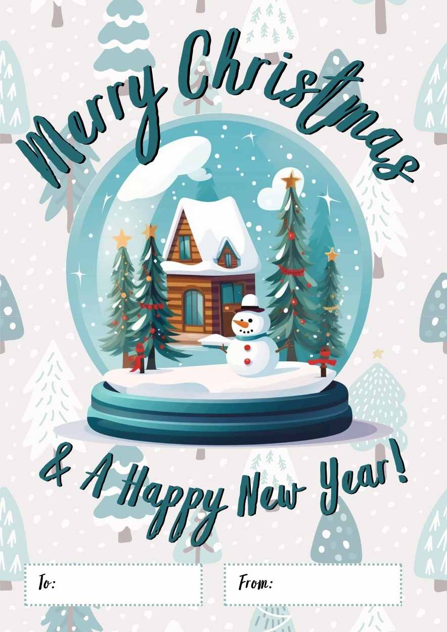 Illustrated Christmas Greeting Cards - slide 1