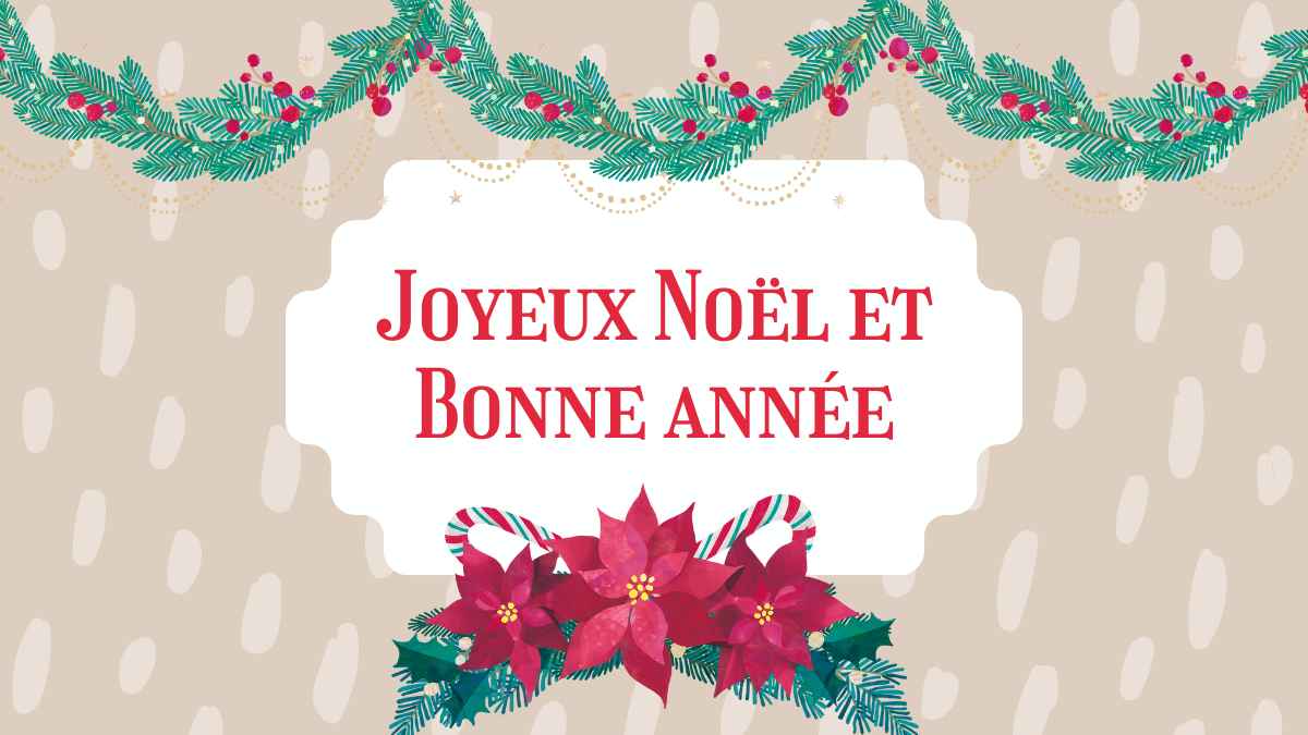 Illustrated Christmas In France Slides - slide 16