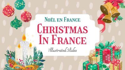 Illustrated Christmas In France Slides