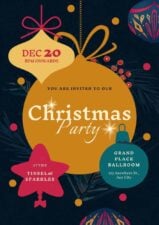 Slides Carnival Google Slides and PowerPoint Template Illustrated Christmas Party Poster 1