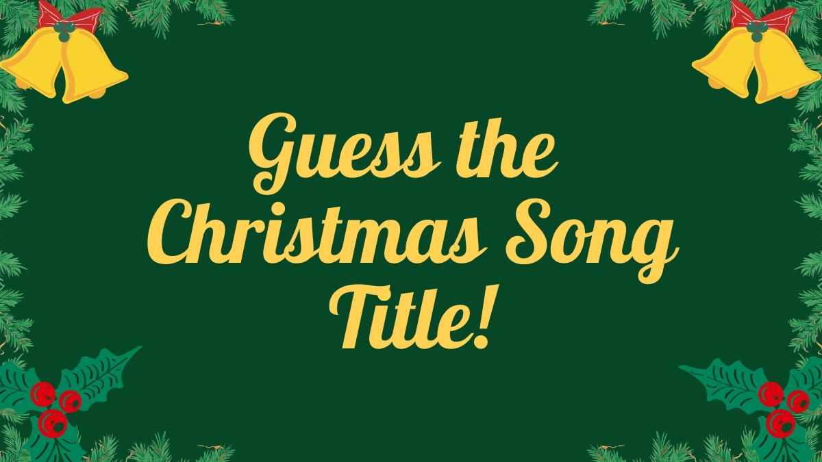 Illustrated Christmas Singing Tradition Game Night - slide 5