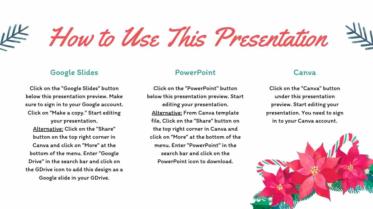 Illustrated Christmas Workshop Slides - slide 2