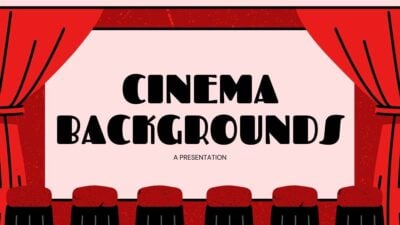 Slides com Fundos Ilustrados de Cinema