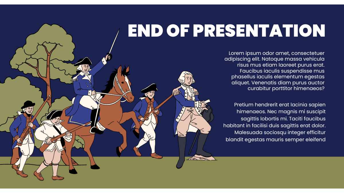 Illustrated Revolutionary War Slides - slide 13