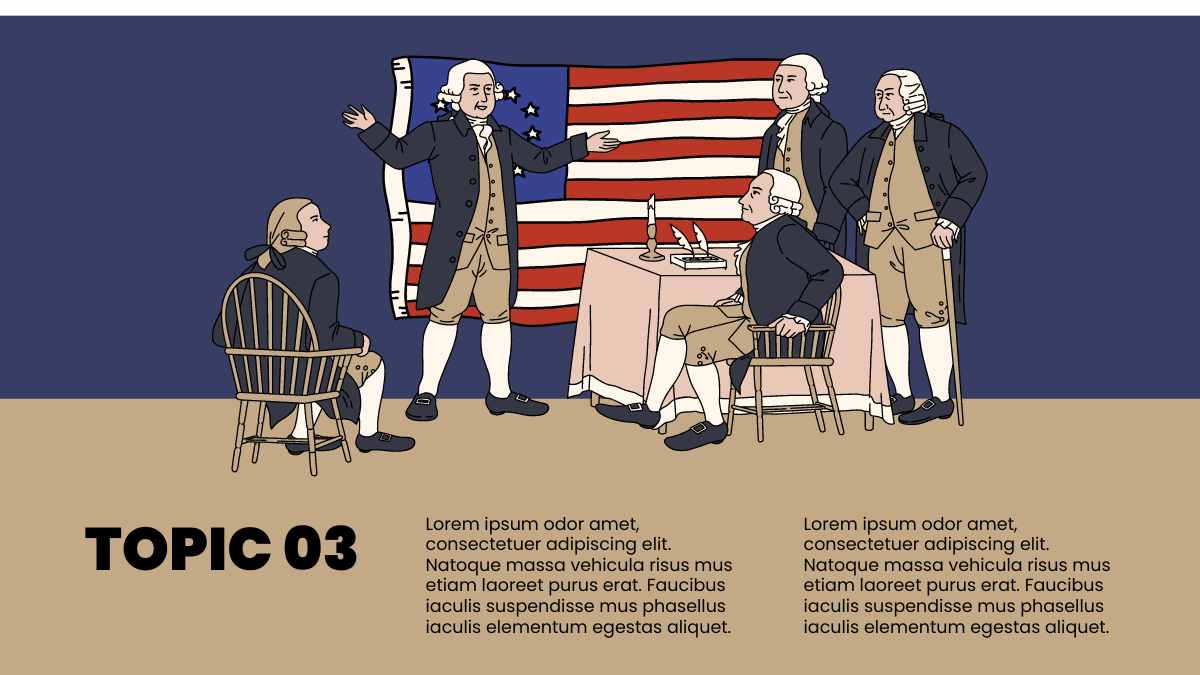 Illustrated Revolutionary War Slides - slide 7