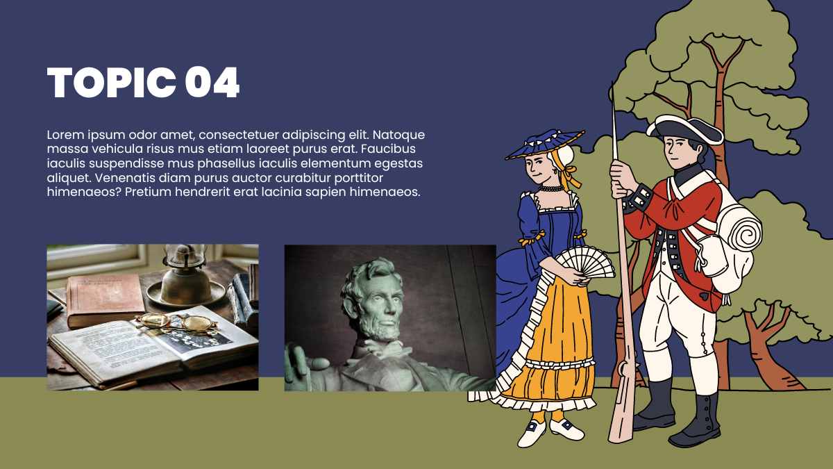 Illustrated Revolutionary War Slides - slide 8