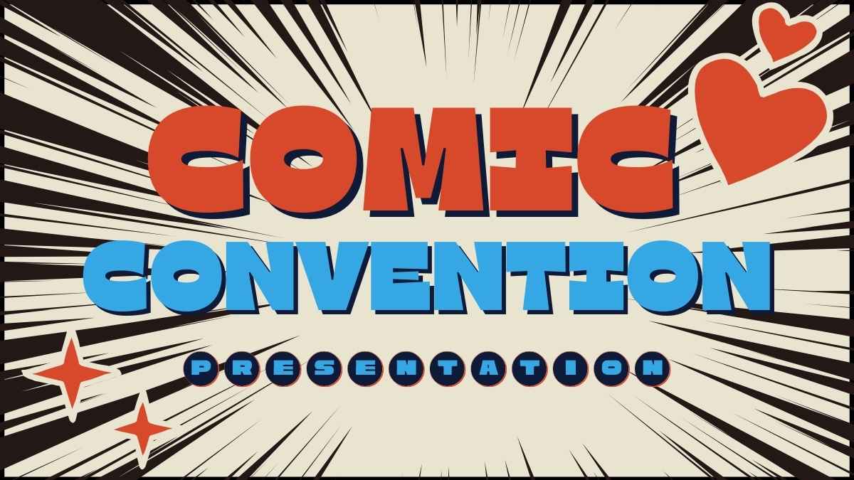 Plantillas Ilustradas para Convenciones de Cómics - diapositiva 1