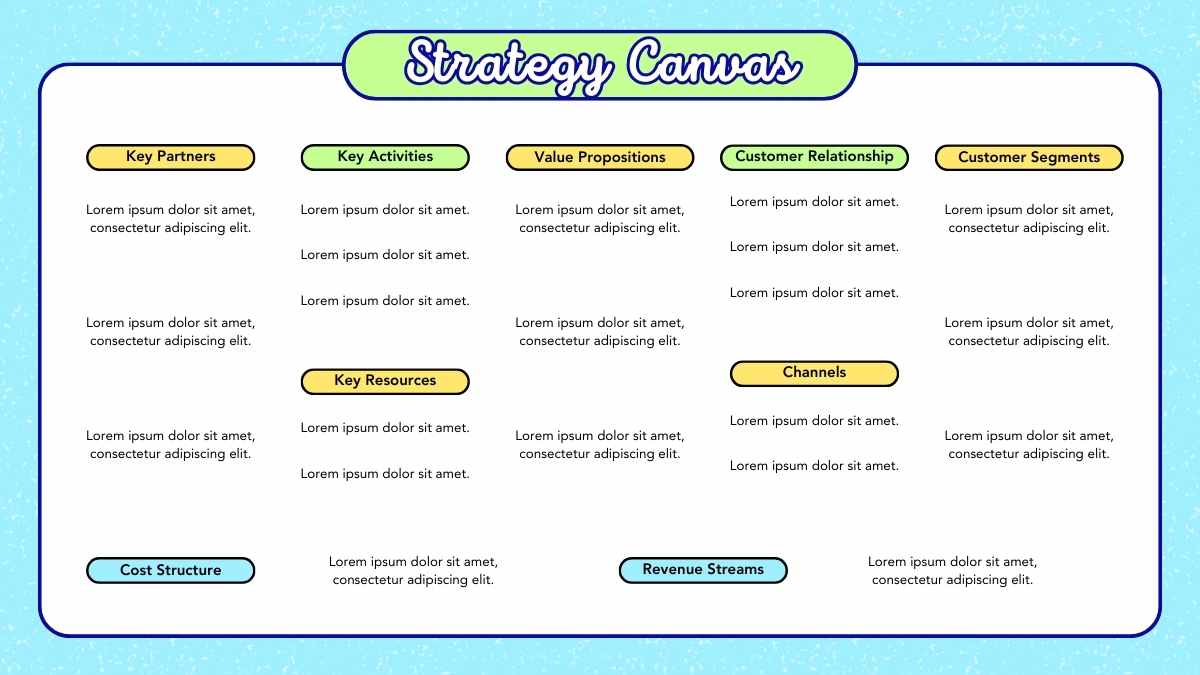 Illustrated Creative Business Model Canvas Infographics - slide 10