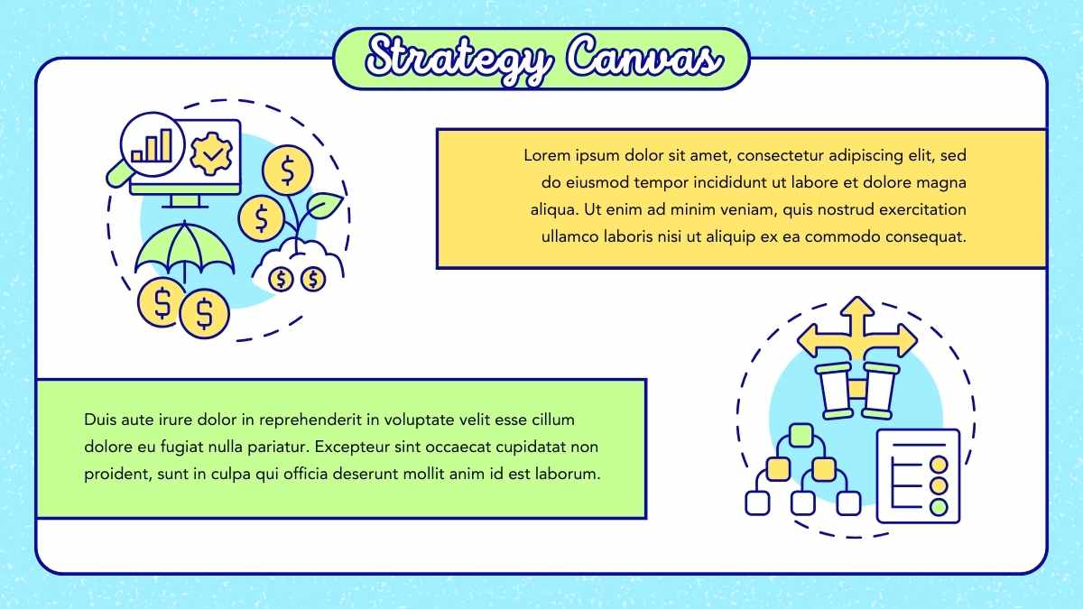 Illustrated Creative Business Model Canvas Infographics - slide 7