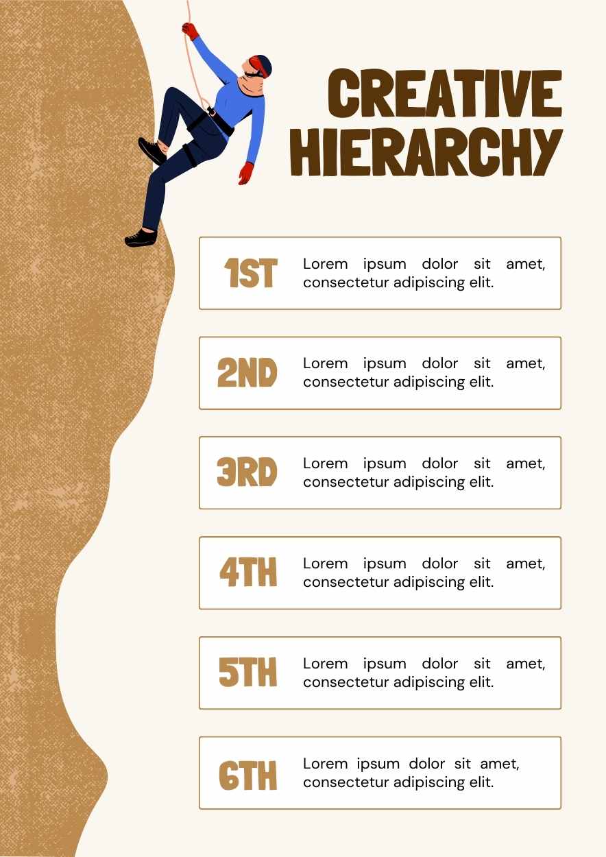 Illustrated Creative Hierarchy Infographic - slide 2