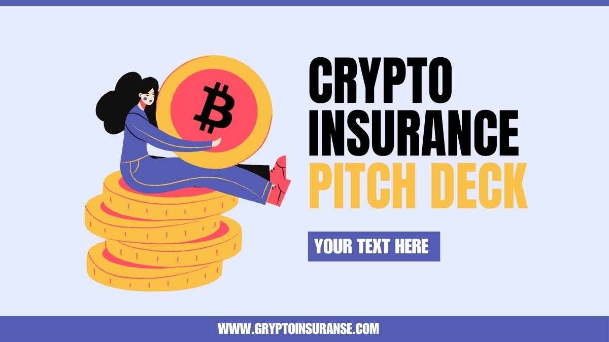 Illustrated Crypto Insurance Pitch Deck - diapositiva 1