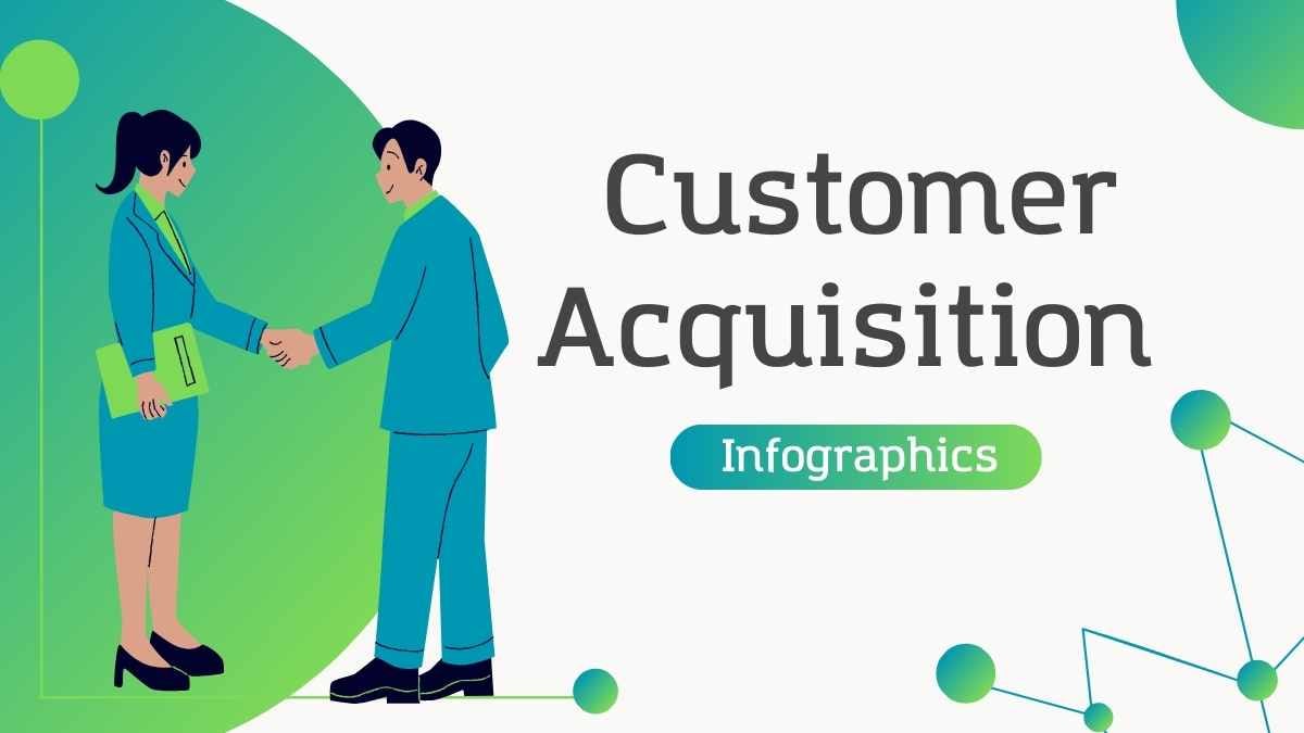 Illustrated Customer Acquisition Infographics - slide 1