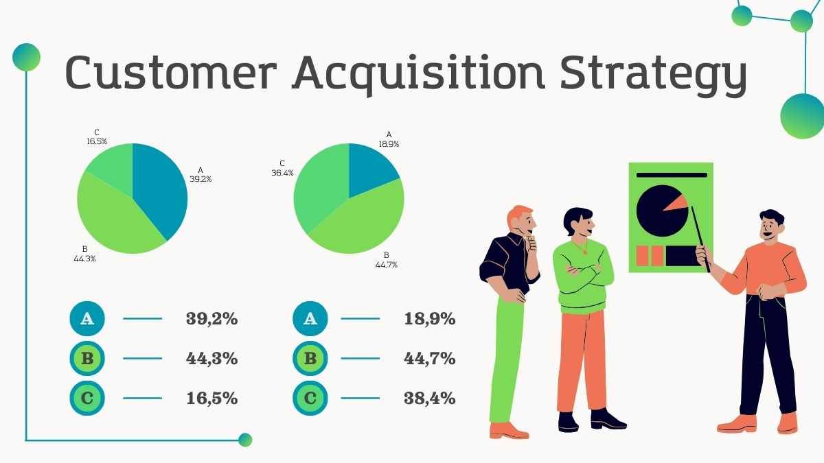 Illustrated Customer Acquisition Infographics - diapositiva 7