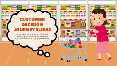 Illustrated Customer Decision Journey Slides