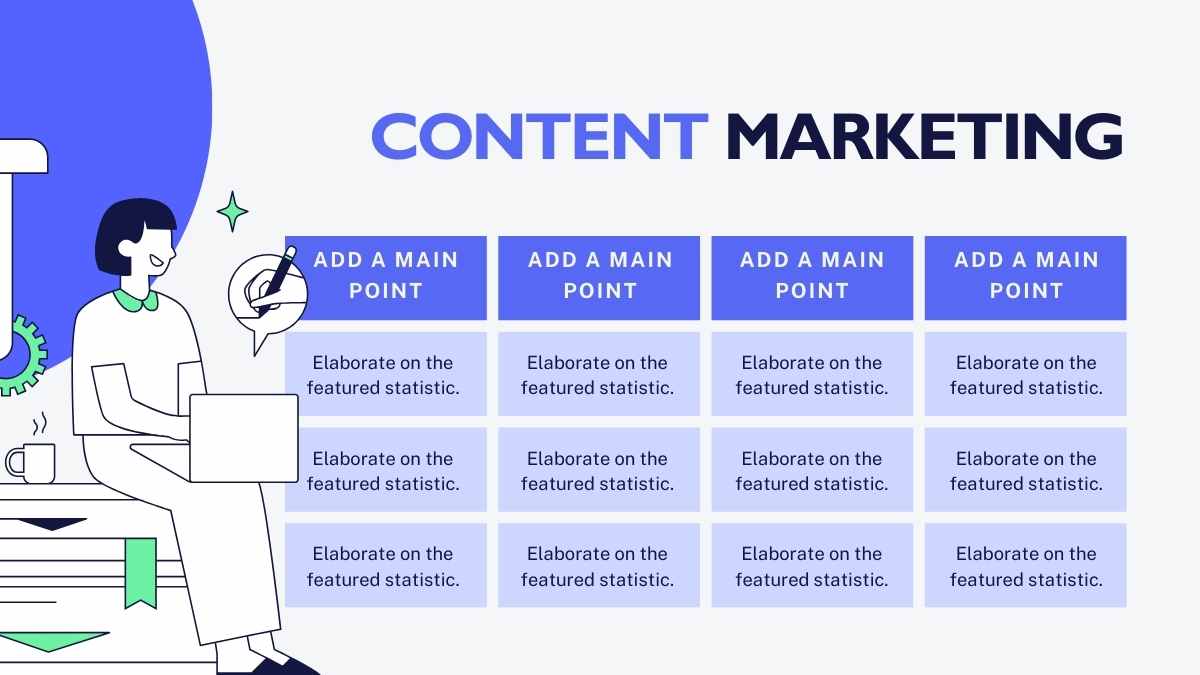 Slide Strategi SEO dengan Desain Geometri Minimalis - slide 11