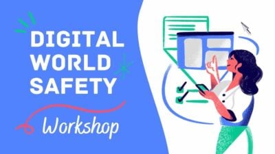 Plantillas Ilustradas para Taller de Seguridad en el Mundo Digital