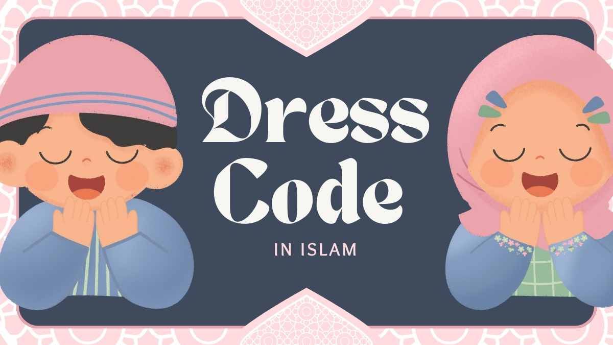 Illustrated Dress Code In Islam Slides - diapositiva 1