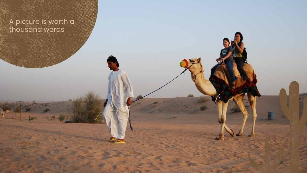 Illustrated Dubai Desert Safari Marketing Campaign - slide 15