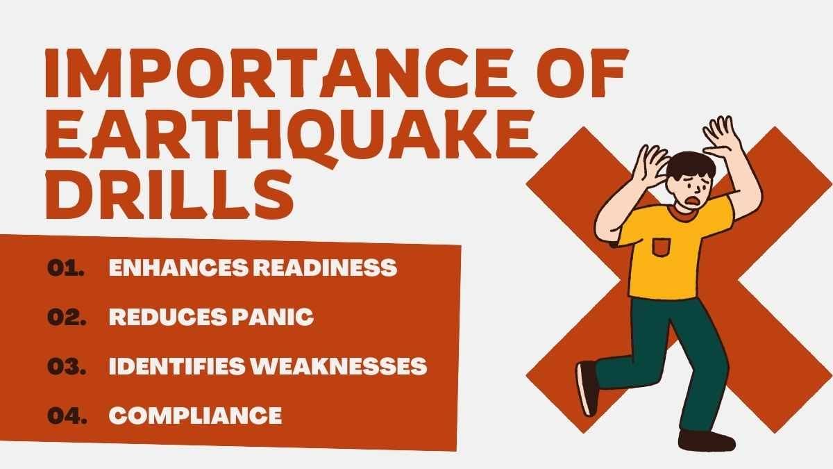 Illustrated Earthquake Drill for Schools - slide 5