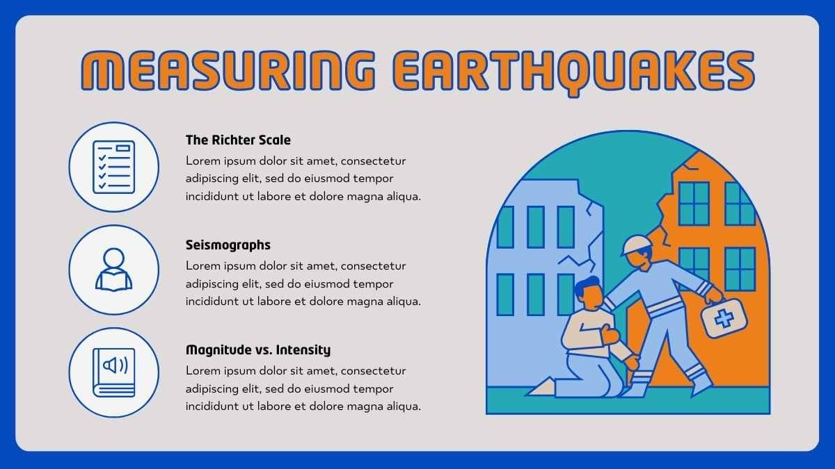 Illustrated Earthquake & Inner Earth Movements Research Poster - diapositiva 13