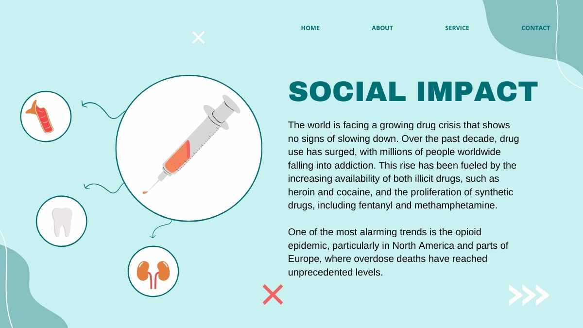 Illustrated Effects Of Drugs And Alcohol On The Brain Slides - slide 14