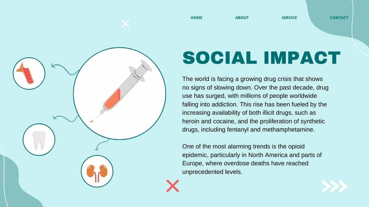 Illustrated Effects Of Drugs And Alcohol On The Brain Slides - diapositiva 14