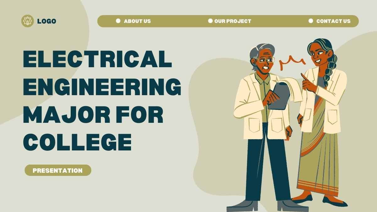 Illustrated Electrical Engineering Major for College - slide 1