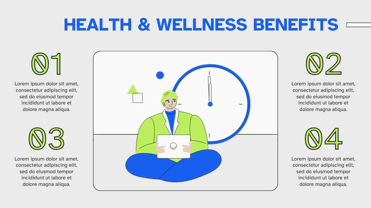 Gray Illustrated Employee Benefits & Perks Slides - slide 10