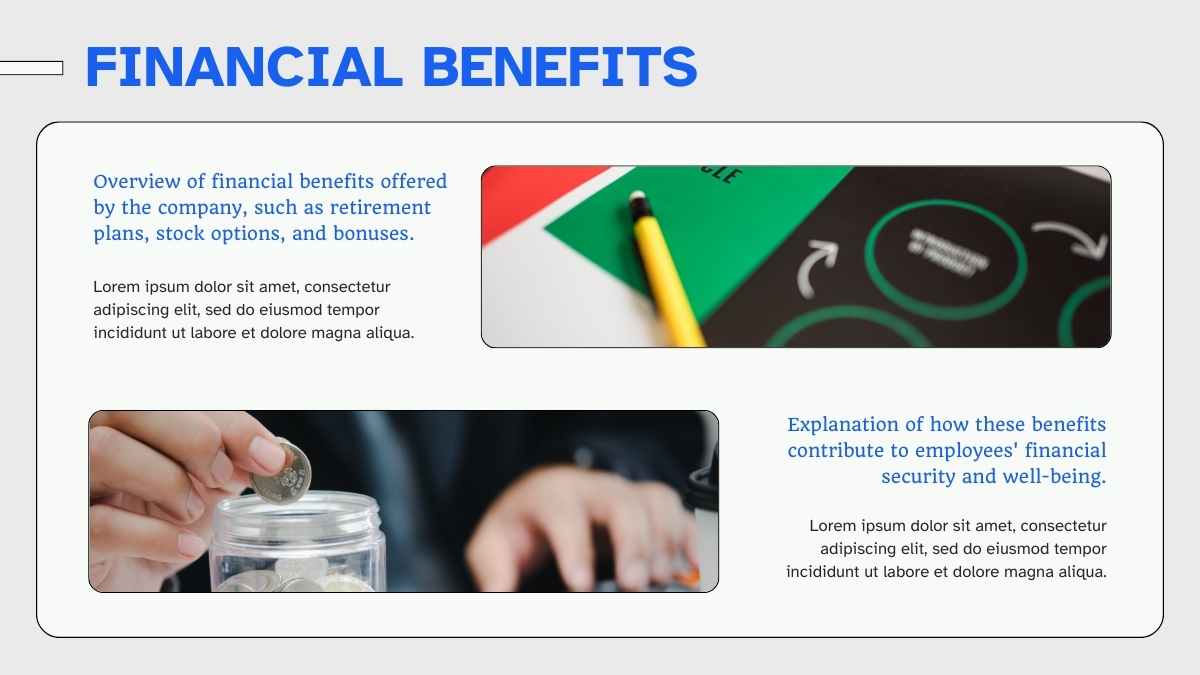 Gray Illustrated Employee Benefits & Perks Slides - slide 6