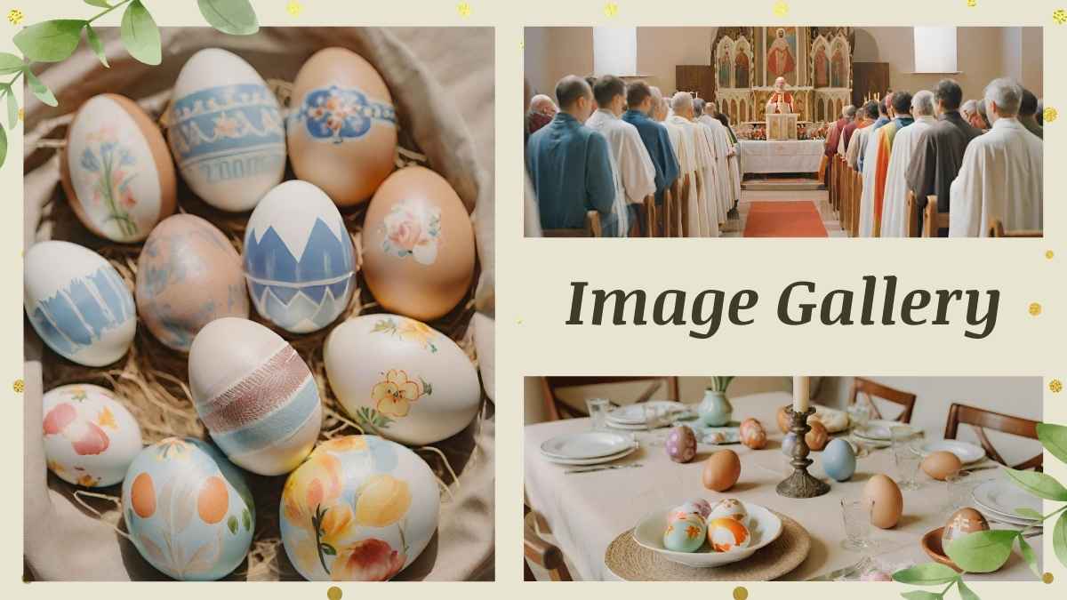 Elegant Religion Subject for Middle School: Christian Easter Slides - slide 10