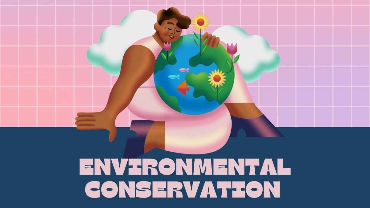 Plantillas Ilustradas para un Boletín sobre Conservación Ambiental - diapositiva 1