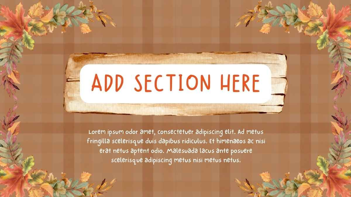 Illustrated Fall Cottagecore Background Slides - slide 4