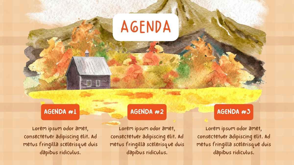 Illustrated Fall Cottagecore Background Slides - slide 5