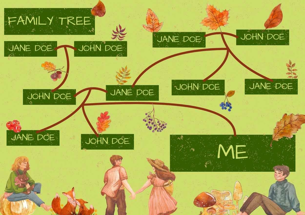 Illustrated Family Tree Infographic - diapositiva 2