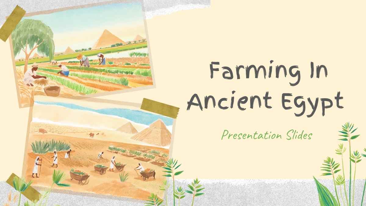 Illustrated Farming In Ancient Egypt Slides - slide 1