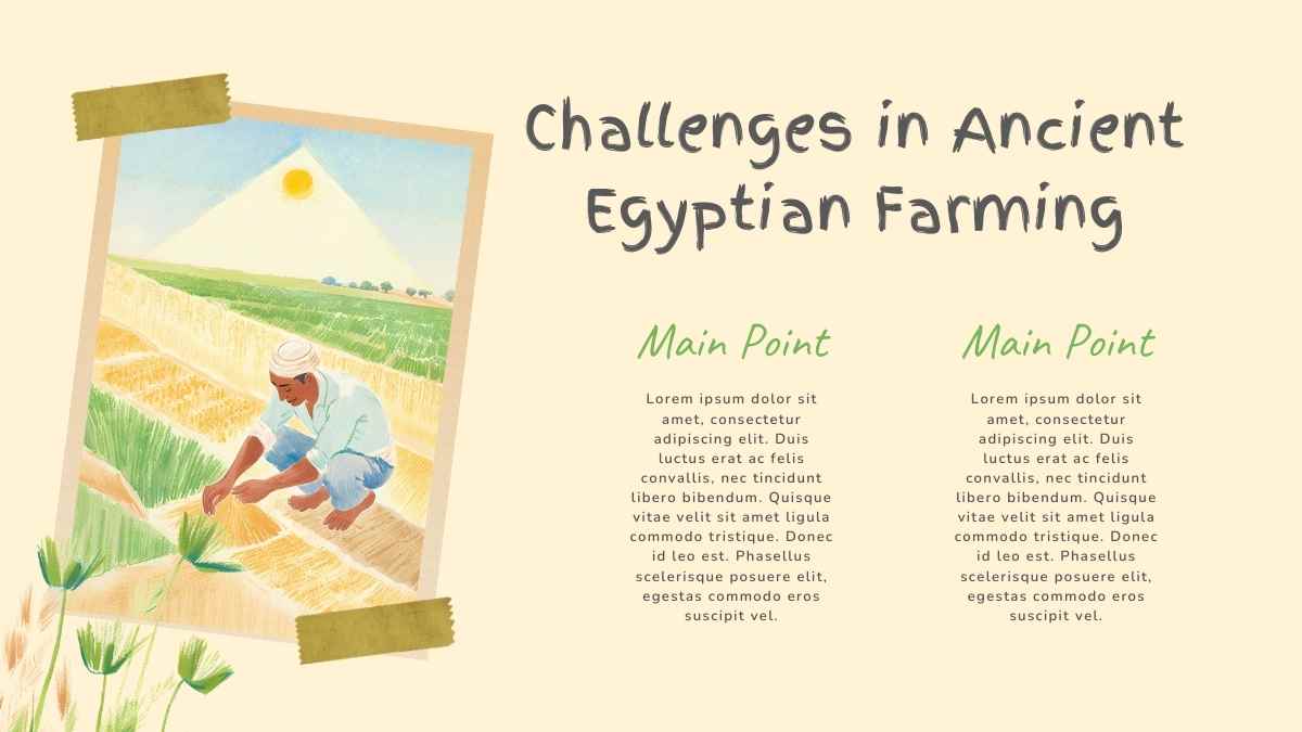 Illustrated Farming In Ancient Egypt Slides - slide 13