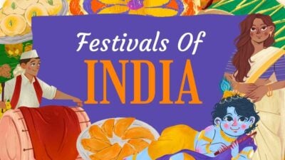 Illustrated Festivals Of India Slides