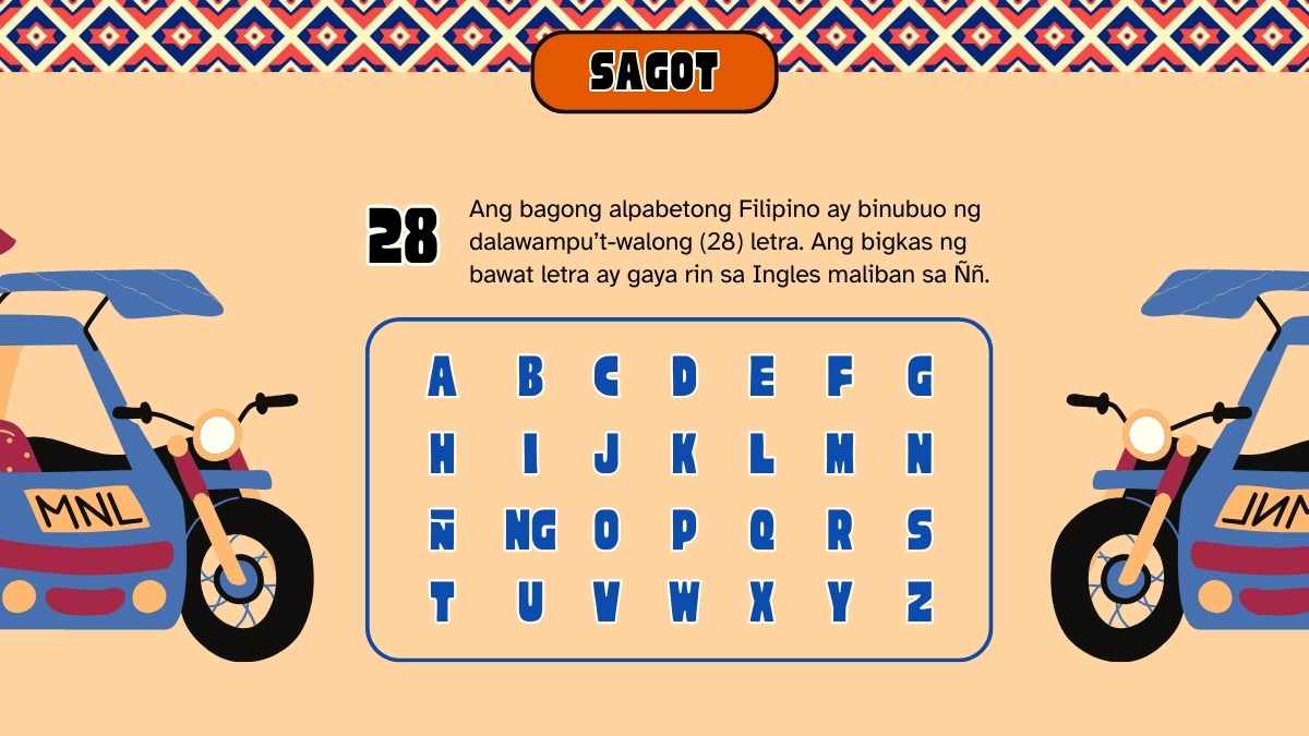 Illustrated Filipino Quiz Bee Slides - slide 10