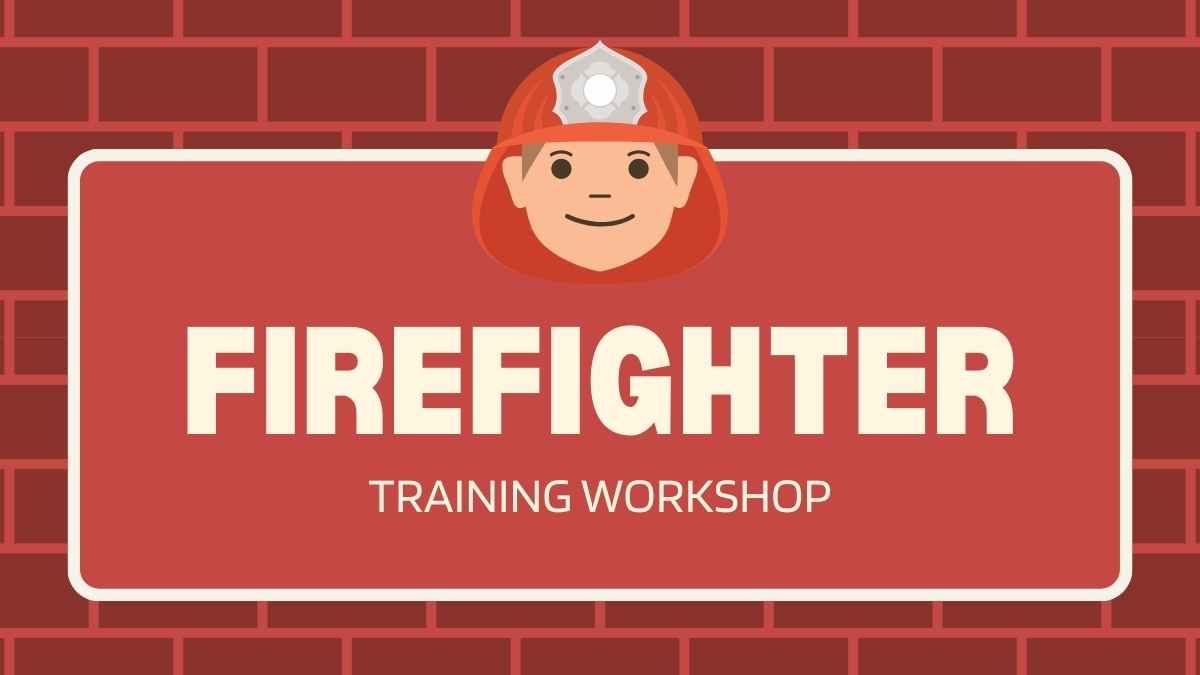 Red Illustrated Firefighter Training Workshop - diapositiva 2