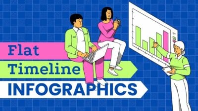 Illustrated Flat Timeline Infographics