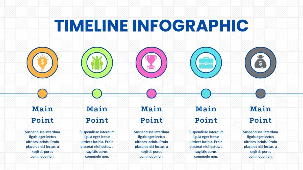 Illustrated Flat Timeline Infographics - slide 15