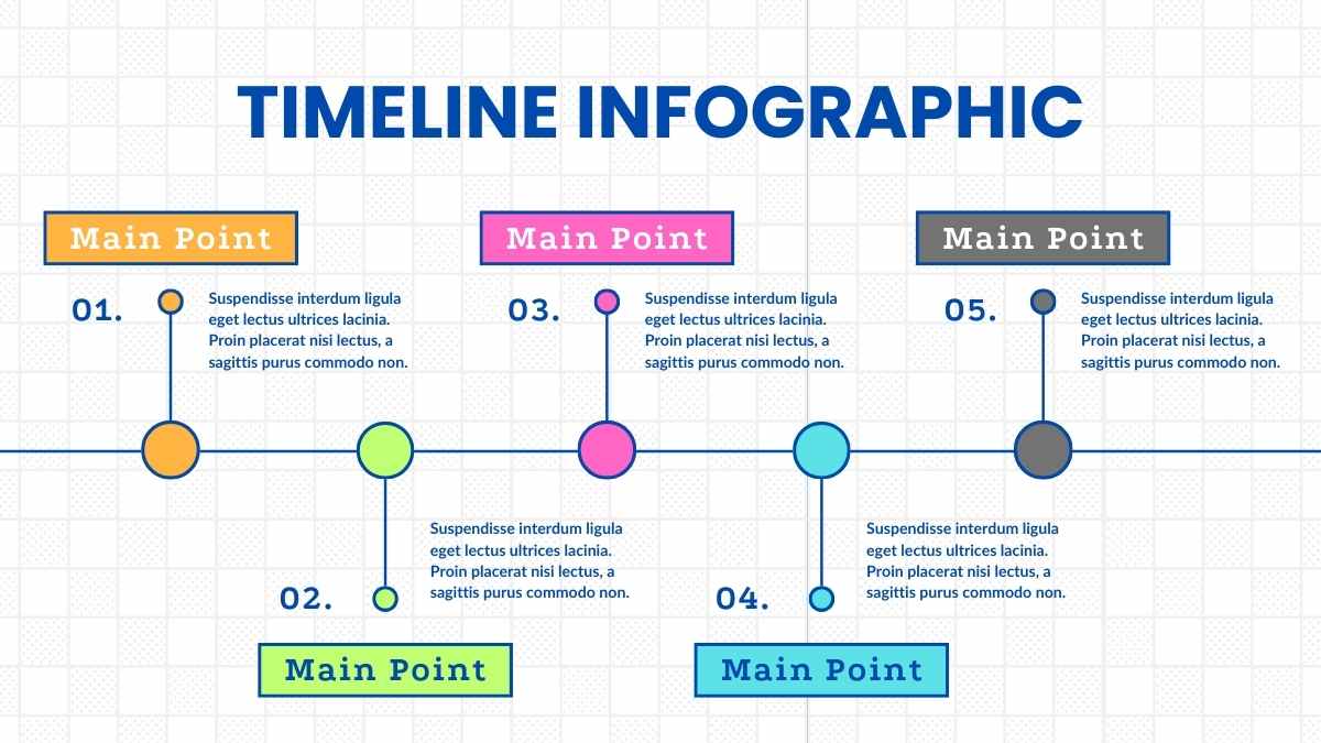 Illustrated Flat Timeline Infographics - slide 3