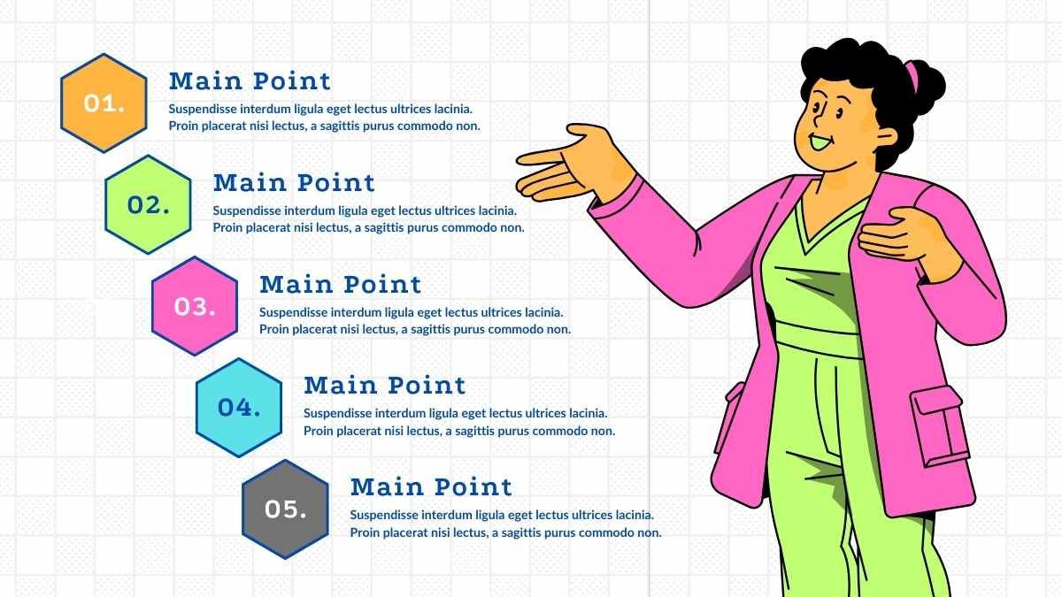 Illustrated Flat Timeline Infographics - diapositiva 5