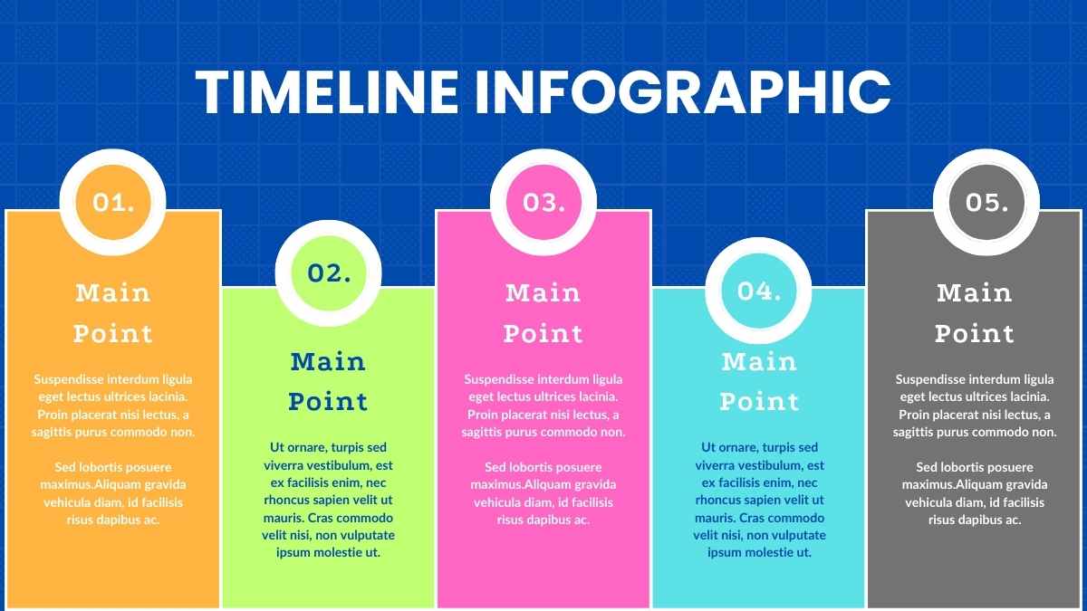 Infografis Garis Waktu Ilustrasi Flat - slide 6