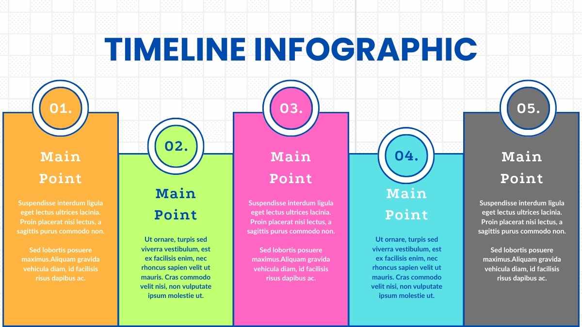 Illustrated Flat Timeline Infographics - slide 7