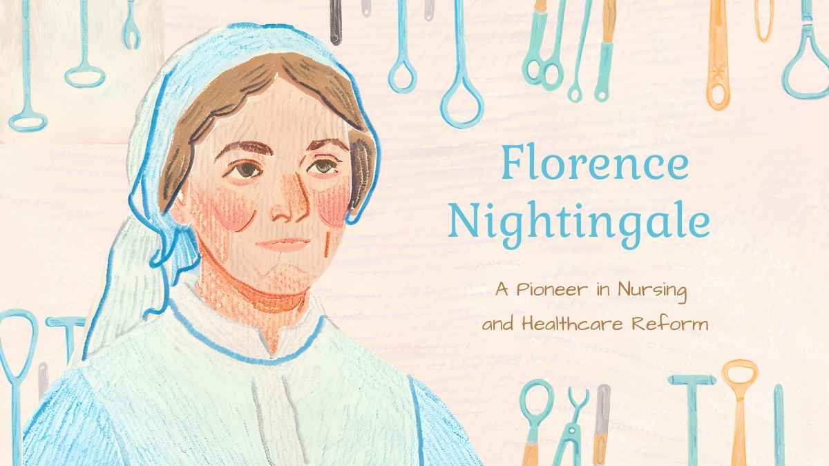 Illustrated Florence Nightingale Biography Slides - diapositiva 2